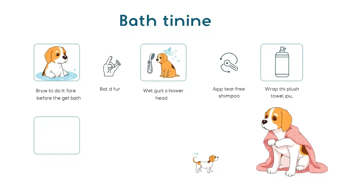 강아지 드라이하는 모습