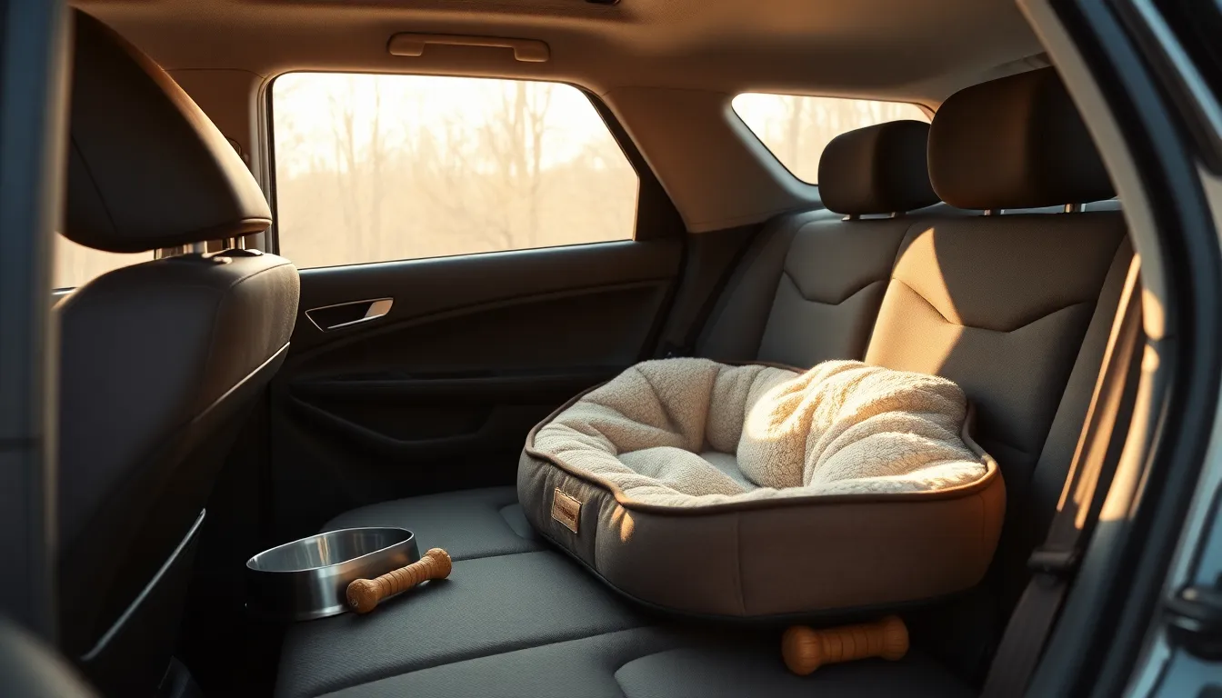 여행을 떠나는 강아지