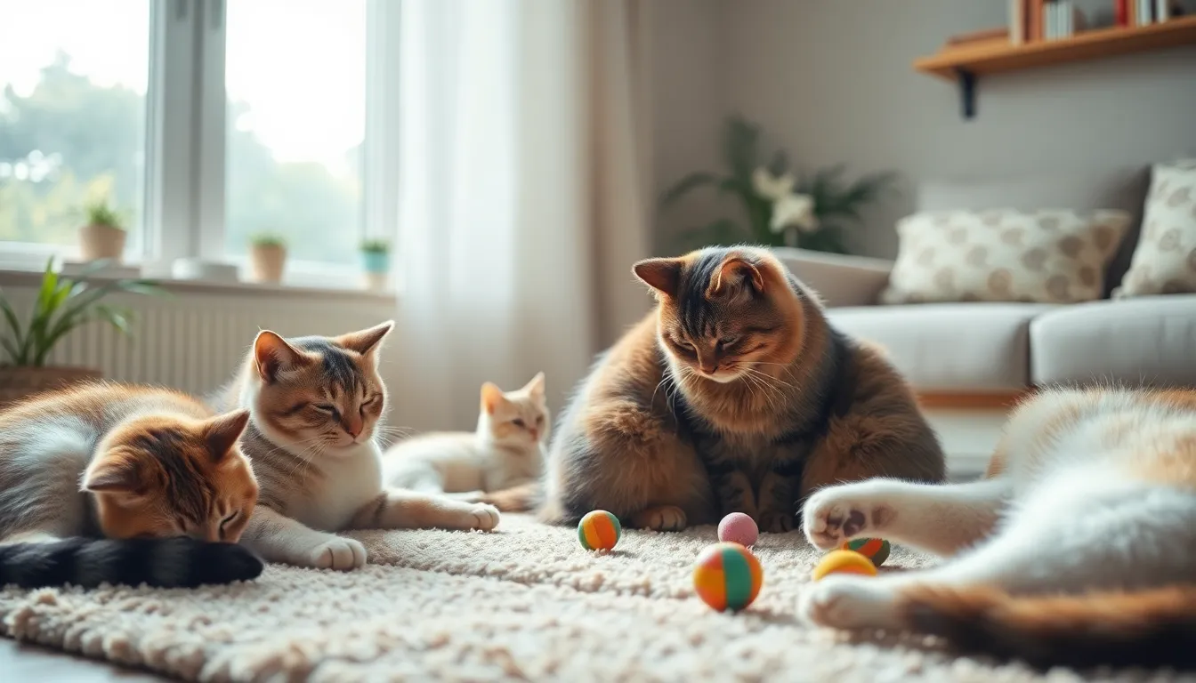 싸우는 고양이들